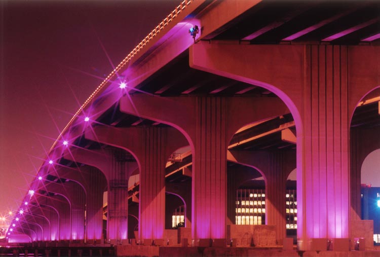 фото "Another bridge" метки: архитектура, пейзаж, ночь