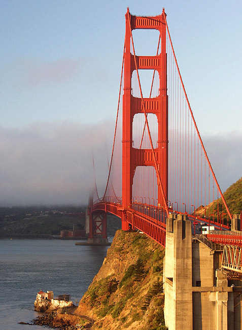 фото "Golden Gate ранним утром" метки: архитектура, путешествия, пейзаж, Северная Америка