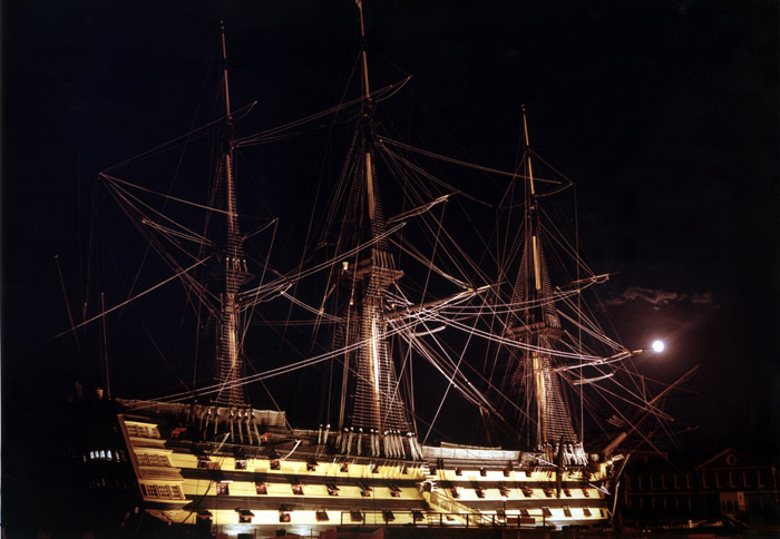photo "HMS Victory" tags: misc., landscape, night