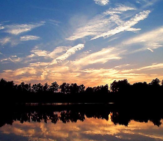 photo "Flying Sky" tags: landscape, sunset, water