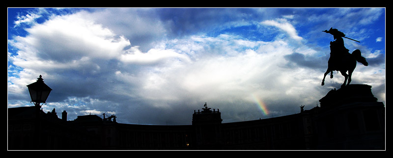 photo "I am playing unfair - To Conquer the Rainbow 2" tags: architecture, landscape, clouds
