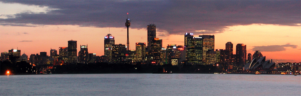 photo "Dusk over Sydney" tags: architecture, travel, landscape, Australia