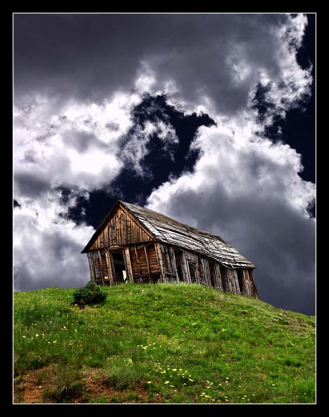 photo "Old Colorado Cabin" tags: landscape, montage, mountains