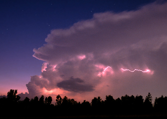 photo "Twilight Thunderhead at Sunset" tags: landscape, clouds, night