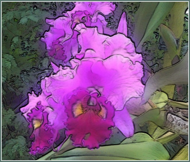 фото "Flowers from Zurbagan 1" метки: природа, фотомонтаж, цветы