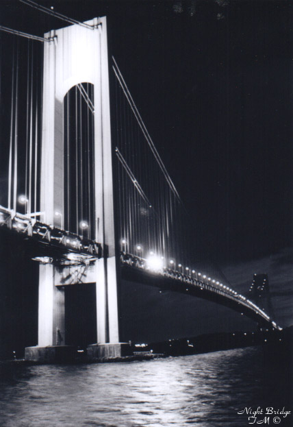 photo "Night Bridge" tags: architecture, landscape, night