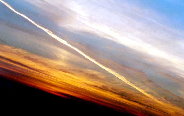 photo "Diagonal" tags: landscape, clouds, sunset