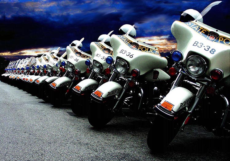 photo "Police Lineup" tags: travel, reporting, North America