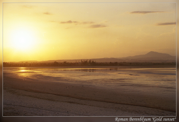 photo "Etude in goldish colors. Sunsets of Cyprus 1." tags: landscape, travel, Europe, sunset