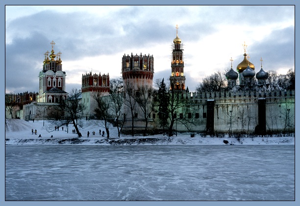фото "Новодевичий монастырь (во льдах)" метки: архитектура, пейзаж, зима