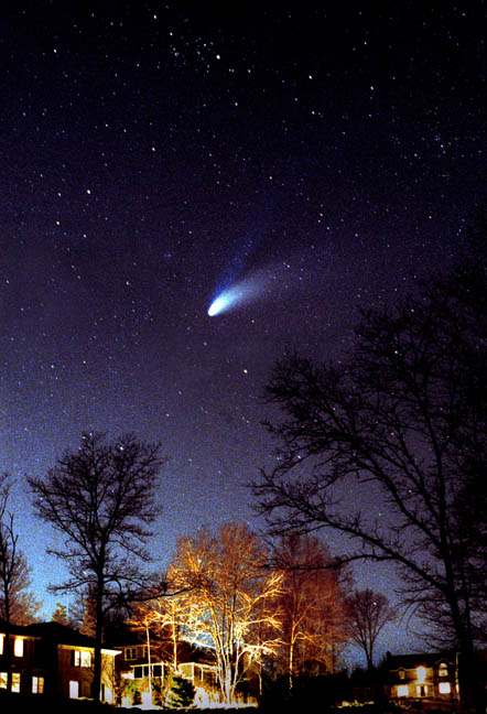 photo "Comet Hale-Bopp" tags: landscape, reporting, night