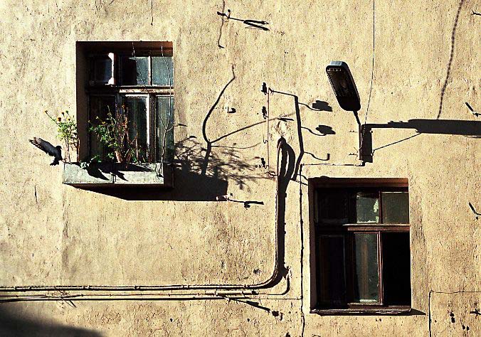 photo "Two windows" tags: architecture, landscape, 