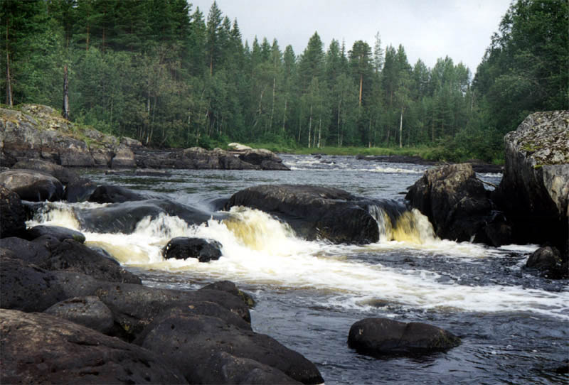 фото "Бежит река по камешкам..." метки: пейзаж, вода, зима