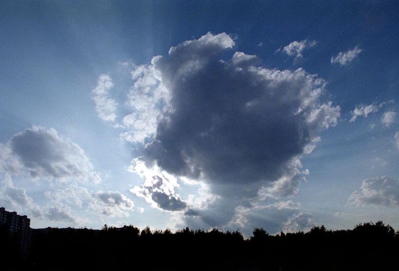 photo "Cloudy enchantling spectacle" tags: landscape, clouds, sunset