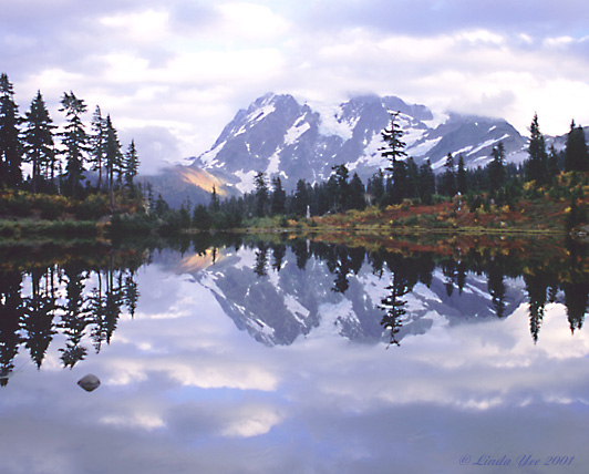 фото "Mt Shuksan and Picture Lake" метки: пейзаж, путешествия, Северная Америка, горы