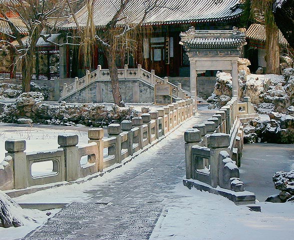 photo "Zhiyu Bridge After Snow" tags: travel, Asia