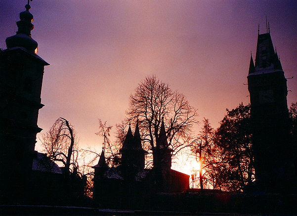 photo "Baia Mare postcard # 3" tags: architecture, landscape, sunset