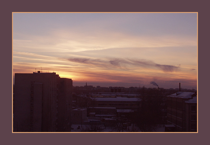 photo "City decline" tags: landscape, architecture, sunset