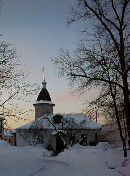photo "Grows dark." tags: landscape, winter