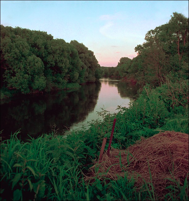 photo "Summer landscape with the river and..." tags: landscape, sunset, water