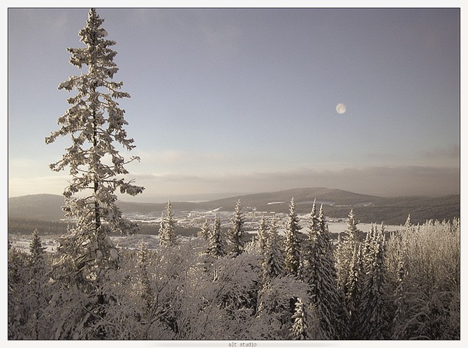 photo "From height" tags: landscape, winter