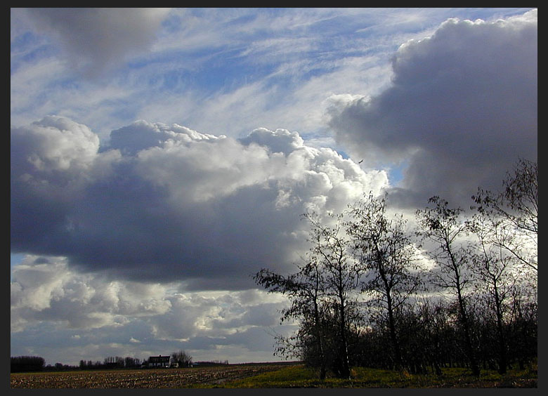 photo "The Airplane" tags: landscape, clouds, winter
