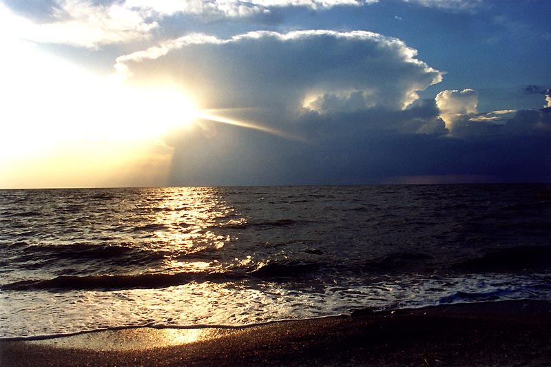 фото "Луч" метки: пейзаж, закат, облака