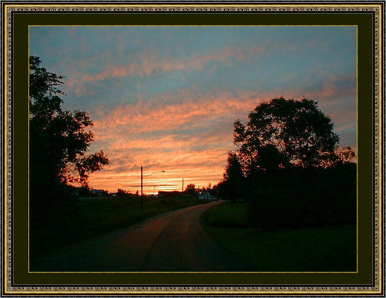 фото "Sunset Lane" метки: пейзаж, закат, лето