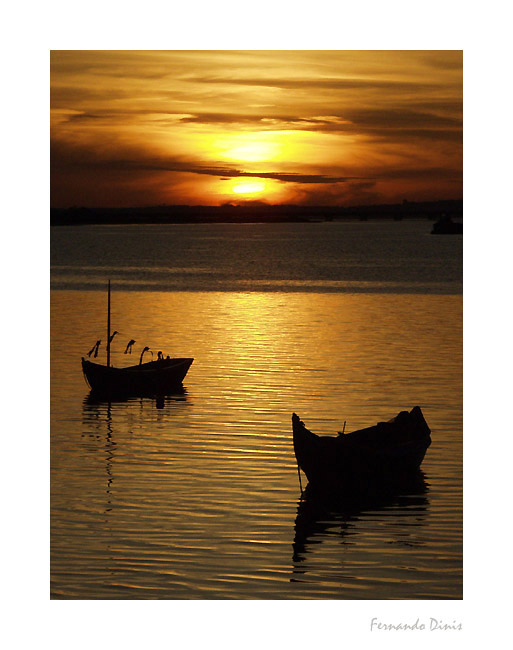 photo "Small boats" tags: landscape, sunset, water