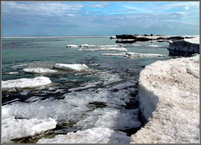 photo "Ice on Ladoga lake-3 ("Glass``)" tags: landscape, spring, water