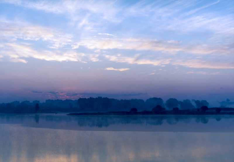 photo "Dark blue air" tags: landscape, sunset, water