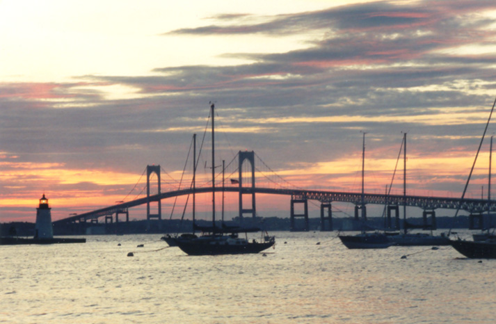 фото "Sunset in Newport, RI" метки: пейзаж, вода, закат