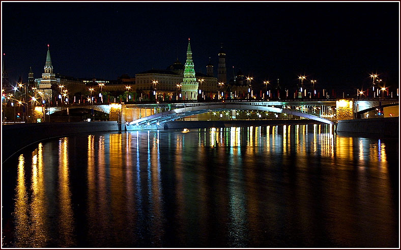 photo "Wind on the Moscow River" tags: landscape, architecture, night
