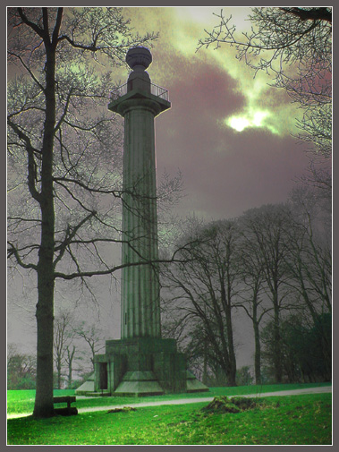 фото "Monument at Dusk" метки: пейзаж, фотомонтаж, ночь