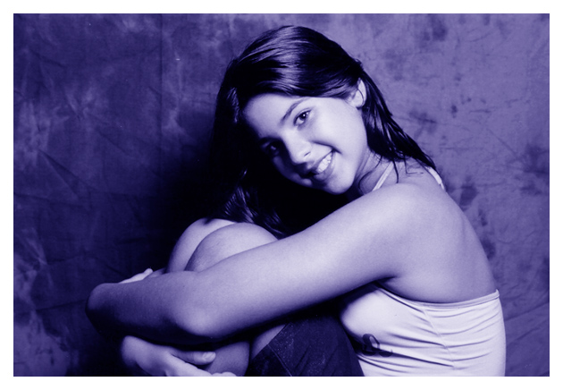 photo "Lovely purple Petrina" tags: portrait, woman