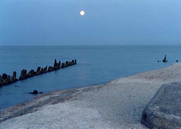 фото "Восход луны" метки: пейзаж, вода, закат