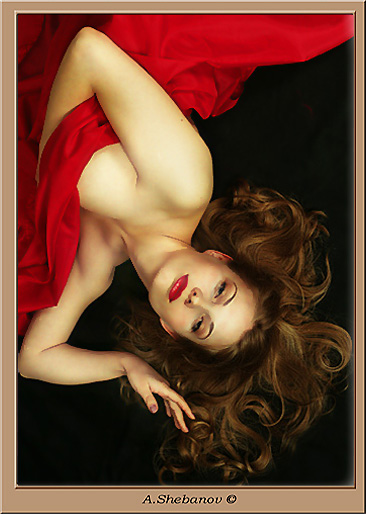 фото "Tanya in red 2" метки: ню, портрет, женщина