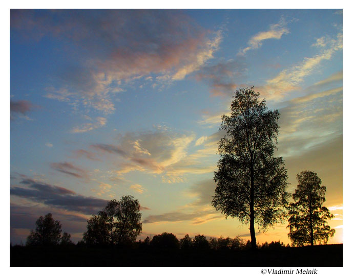 photo "The sky of spring evening..." tags: landscape, clouds, sunset