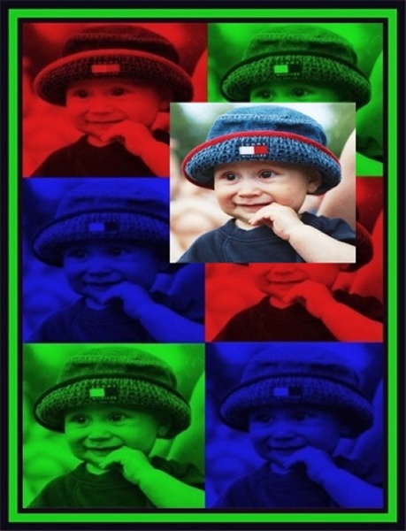 photo "Digital Fun" tags: montage, portrait, children
