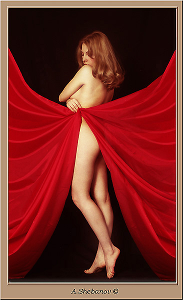 photo "Tanya in red 3" tags: nude, portrait, woman