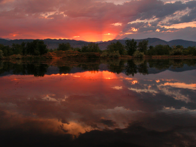 photo "Rocky Mountain Sunset" tags: landscape, sunset, water