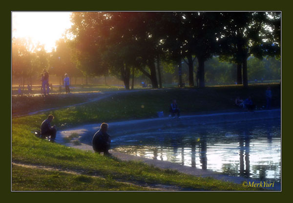 photo "In Moscow park" tags: landscape, misc., sunset