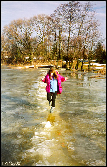 photo "On the snow footpath" tags: genre, landscape, spring