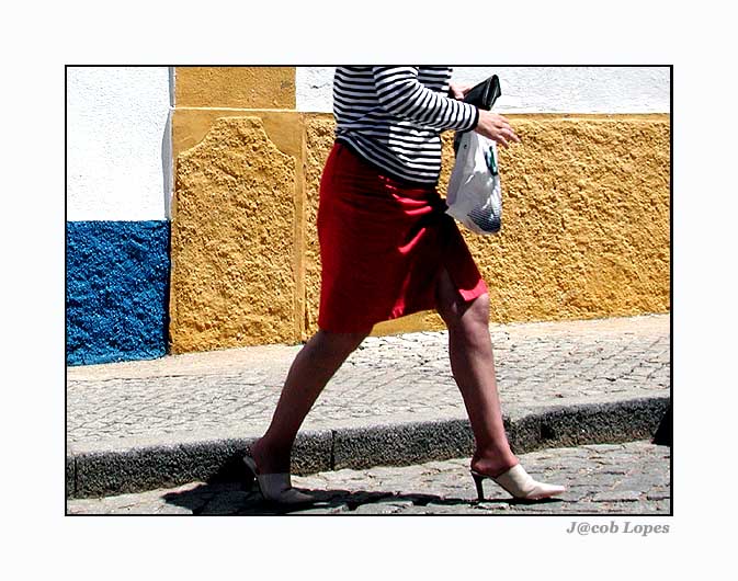 photo "red, blue & yellow" tags: abstract, portrait, woman