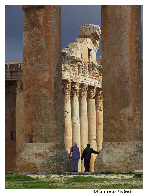 photo "Couple in Baalbek..." tags: travel, architecture, landscape, Asia