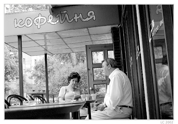 photo "A couple in the cafe" tags: genre, misc., 