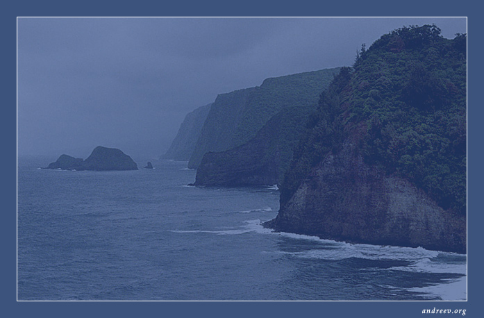 photo "Hawaiian series: Ocean rain" tags: travel, landscape, North America, mountains