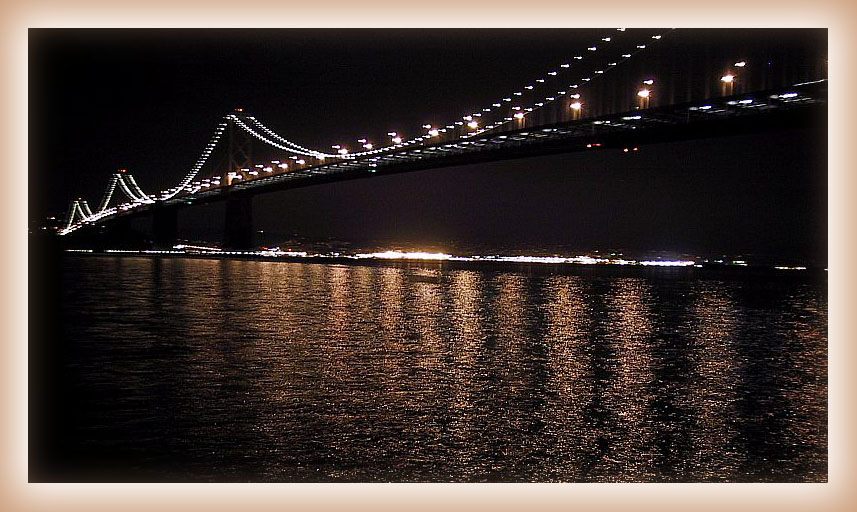 photo "Bridge above the gulf" tags: landscape, travel, North America, water