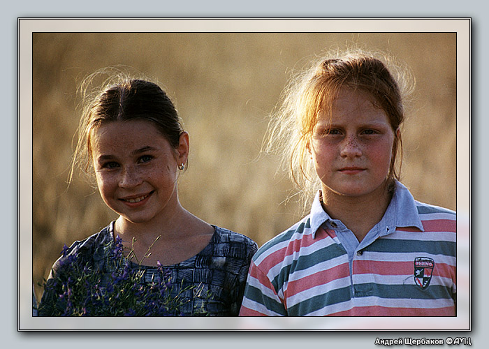 фото "Две Юли-конопули :-)" метки: портрет, дети