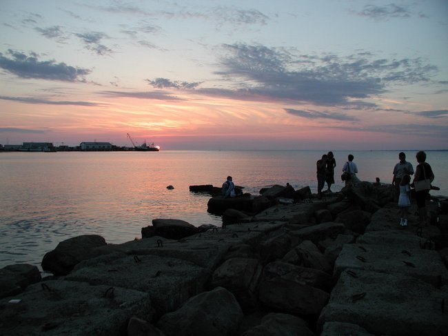 photo "Untitled photo" tags: landscape, sunset, water